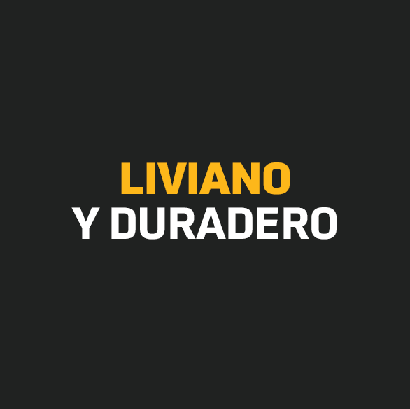 Liviano y duradero