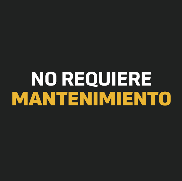 No requiere mantenimiento